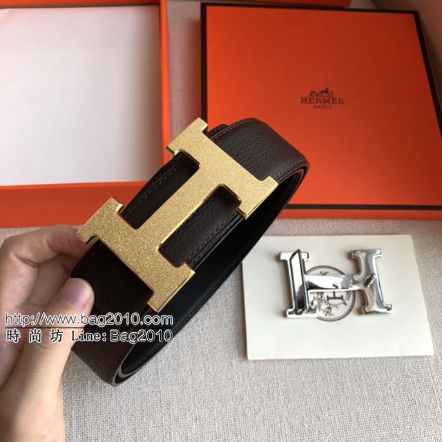 HERMES雙面小牛皮腰帶 愛馬仕男士皮帶  jjp1904